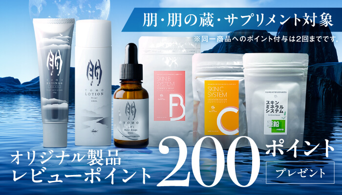 オリジナル製品のレビュー投稿でポイントプレゼント